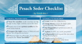 Passover Seder Checklist