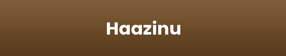 Haazinu